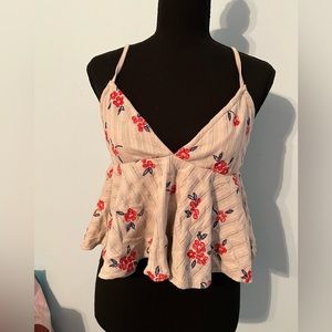 Floral pattern tank top